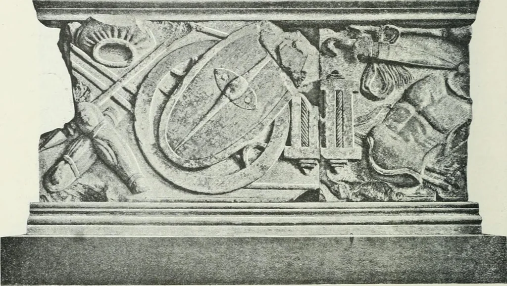 An illustration from Denkmäler des klassischen Altertums, zur Erläuterung des Lebens der Griechen und Römer in Religion, Kunst und Sitte, 1887, leaf 662