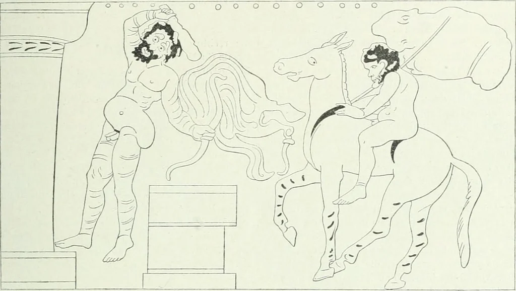 An illustration from Denkmäler des klassischen Altertums, zur Erläuterung des Lebens der Griechen und Römer in Religion, Kunst und Sitte, 1887, leaf 67