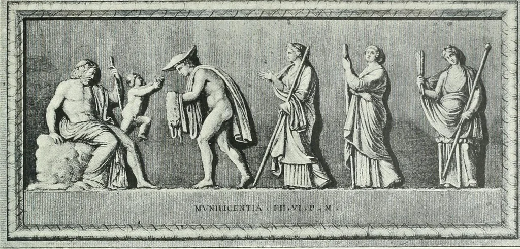 An illustration from Denkmäler des klassischen Altertums, zur Erläuterung des Lebens der Griechen und Römer in Religion, Kunst und Sitte, 1887, leaf 671