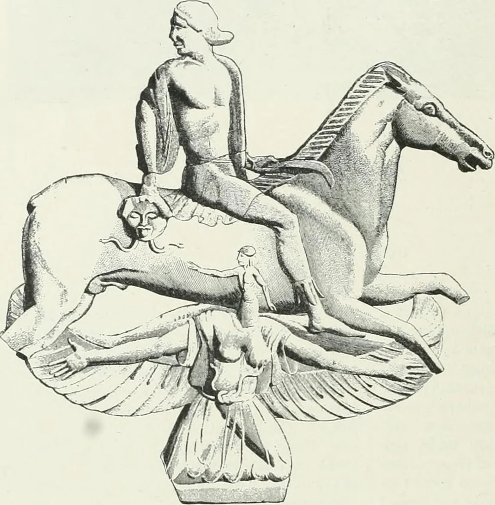 An illustration from Denkmäler des klassischen Altertums, zur Erläuterung des Lebens der Griechen und Römer in Religion, Kunst und Sitte, 1887, leaf 672