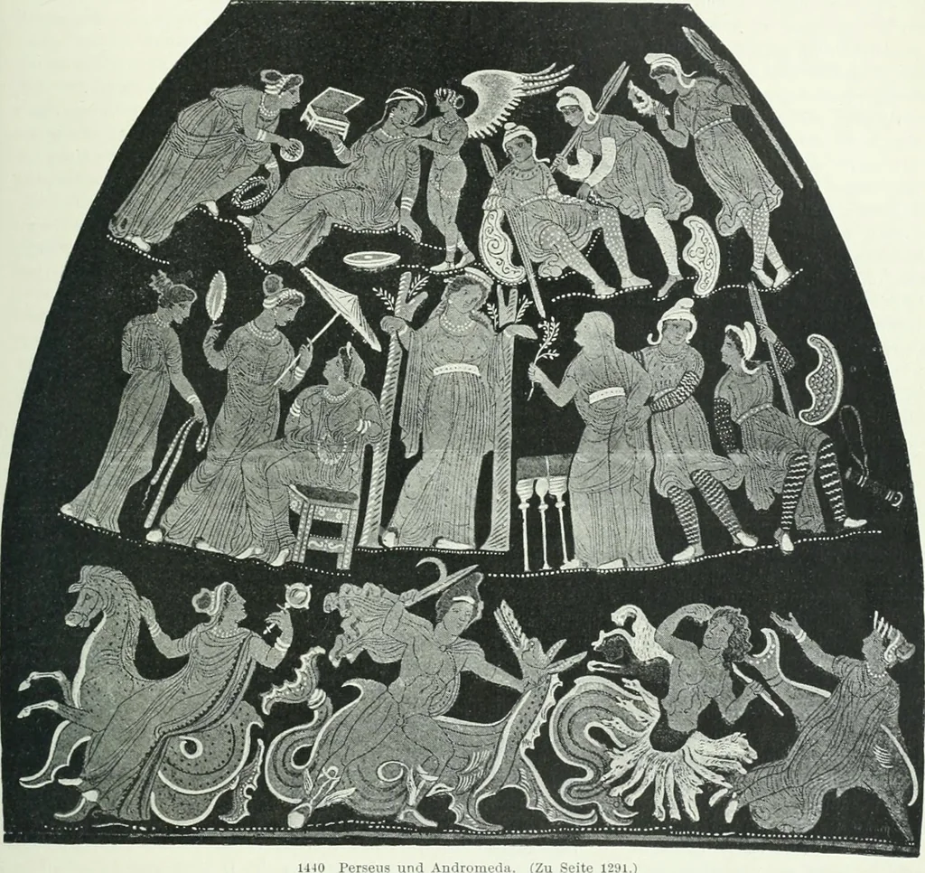 An illustration from Denkmäler des klassischen Altertums, zur Erläuterung des Lebens der Griechen und Römer in Religion, Kunst und Sitte, 1887, leaf 675
