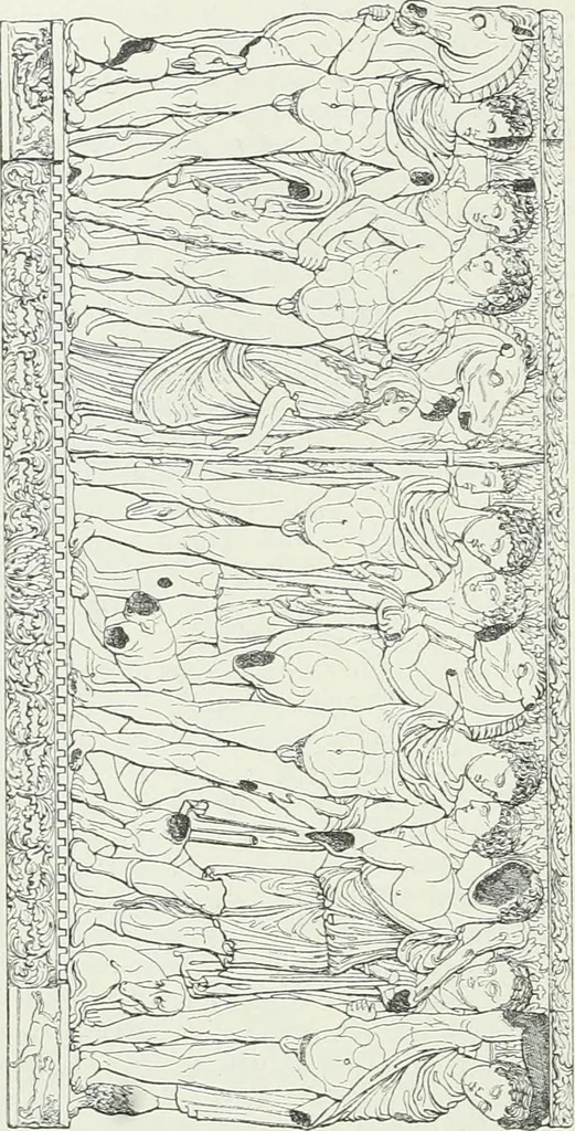 An illustration from Denkmäler des klassischen Altertums, zur Erläuterung des Lebens der Griechen und Römer in Religion, Kunst und Sitte, 1887, leaf 690