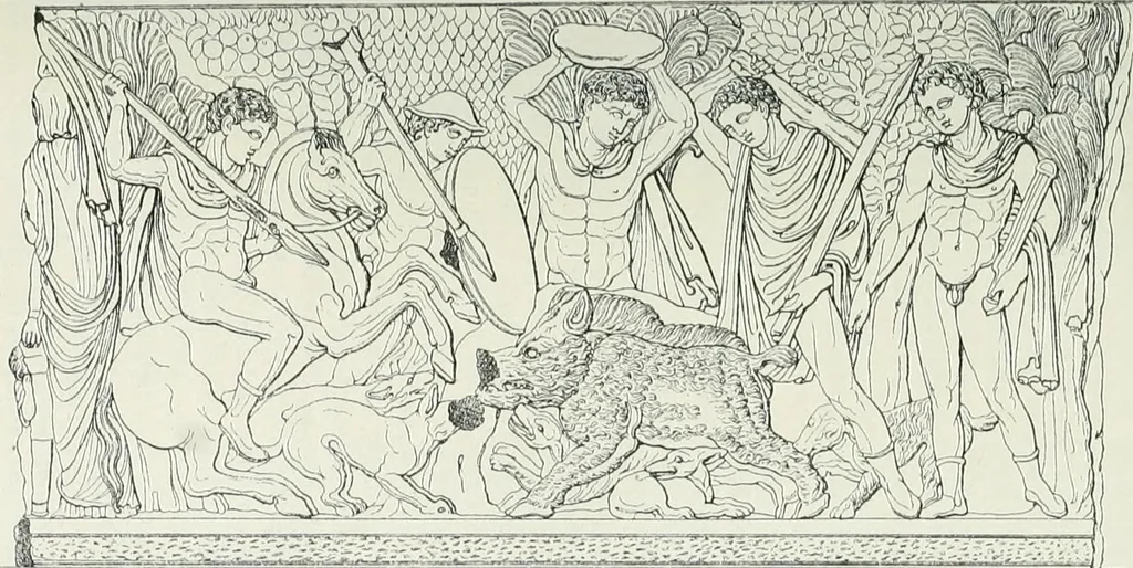 An illustration from Denkmäler des klassischen Altertums, zur Erläuterung des Lebens der Griechen und Römer in Religion, Kunst und Sitte, 1887, leaf 690