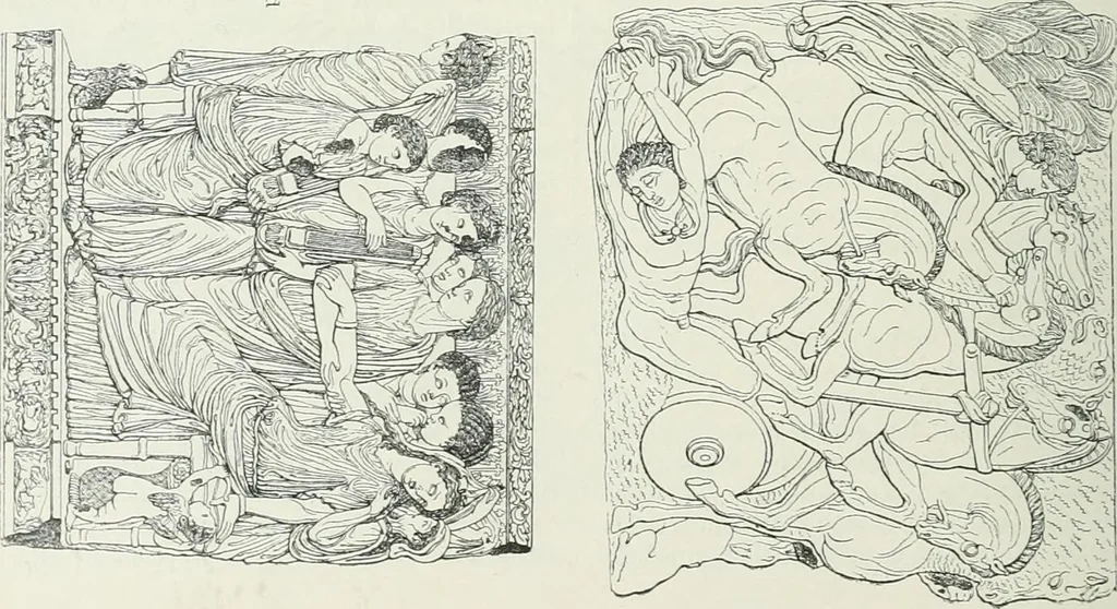 An illustration from Denkmäler des klassischen Altertums, zur Erläuterung des Lebens der Griechen und Römer in Religion, Kunst und Sitte, 1887, leaf 690