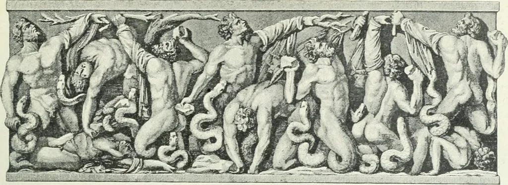 An illustration from Denkmäler des klassischen Altertums, zur Erläuterung des Lebens der Griechen und Römer in Religion, Kunst und Sitte, 1887, leaf 7