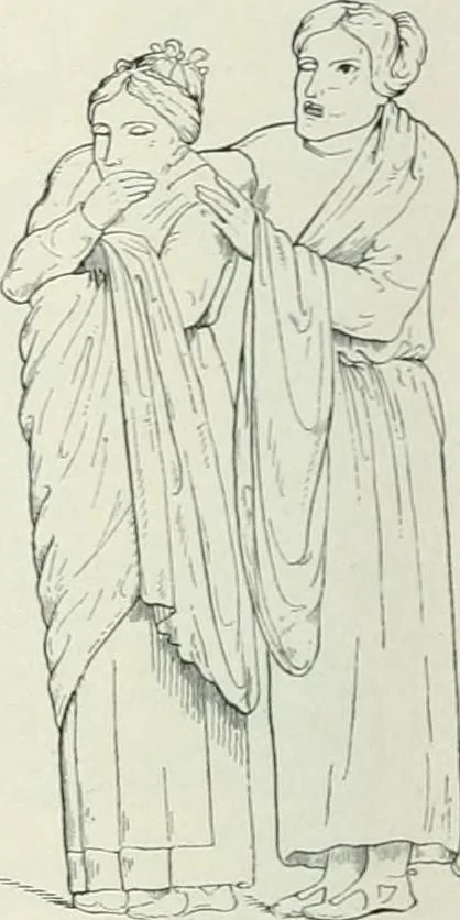 An illustration from Denkmäler des klassischen Altertums, zur Erläuterung des Lebens der Griechen und Römer in Religion, Kunst und Sitte, 1887, leaf 70