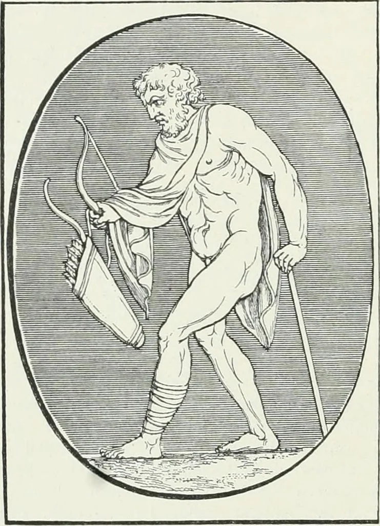 An illustration from Denkmäler des klassischen Altertums, zur Erläuterung des Lebens der Griechen und Römer in Religion, Kunst und Sitte, 1887, leaf 722