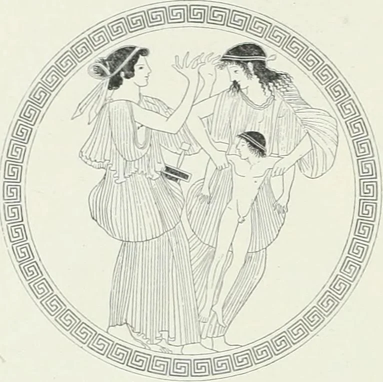 An illustration from Denkmäler des klassischen Altertums, zur Erläuterung des Lebens der Griechen und Römer in Religion, Kunst und Sitte, 1887, leaf 724