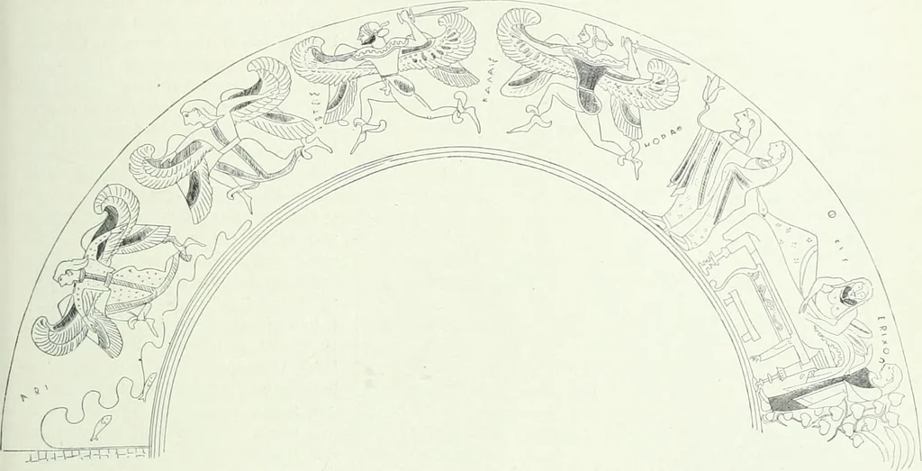 An illustration from Denkmäler des klassischen Altertums, zur Erläuterung des Lebens der Griechen und Römer in Religion, Kunst und Sitte, 1887, leaf 725