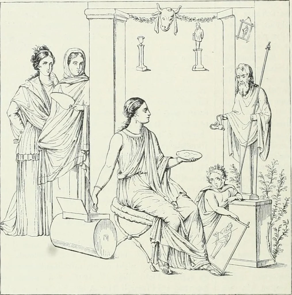 An illustration from Denkmäler des klassischen Altertums, zur Erläuterung des Lebens der Griechen und Römer in Religion, Kunst und Sitte, 1887, leaf 746