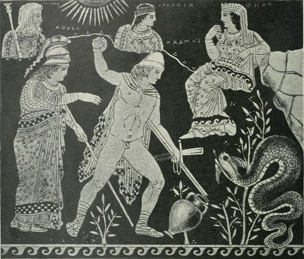 An illustration from Denkmäler des klassischen Altertums, zur Erläuterung des Lebens der Griechen und Römer in Religion, Kunst und Sitte, 1887, leaf 8