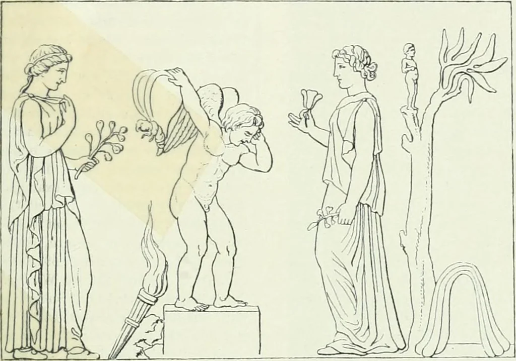 An illustration from Denkmäler des klassischen Altertums, zur Erläuterung des Lebens der Griechen und Römer in Religion, Kunst und Sitte, 1887, leaf 849