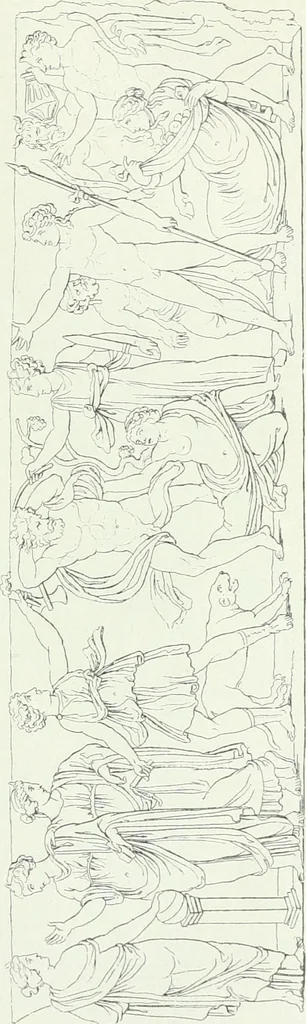 An illustration from Denkmäler des klassischen Altertums, zur Erläuterung des Lebens der Griechen und Römer in Religion, Kunst und Sitte, 1887, leaf 85