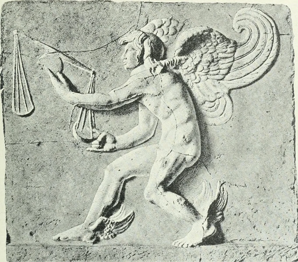 An illustration from Denkmäler des klassischen Altertums, zur Erläuterung des Lebens der Griechen und Römer in Religion, Kunst und Sitte, 1887, leaf 9