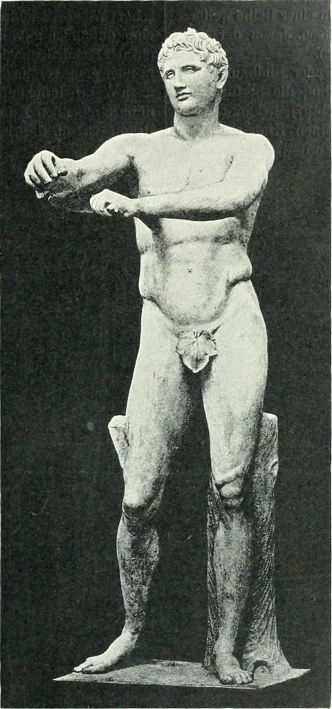 An illustration from Denkmäler des klassischen Altertums, zur Erläuterung des Lebens der Griechen und Römer in Religion, Kunst und Sitte, 1887, leaf 91