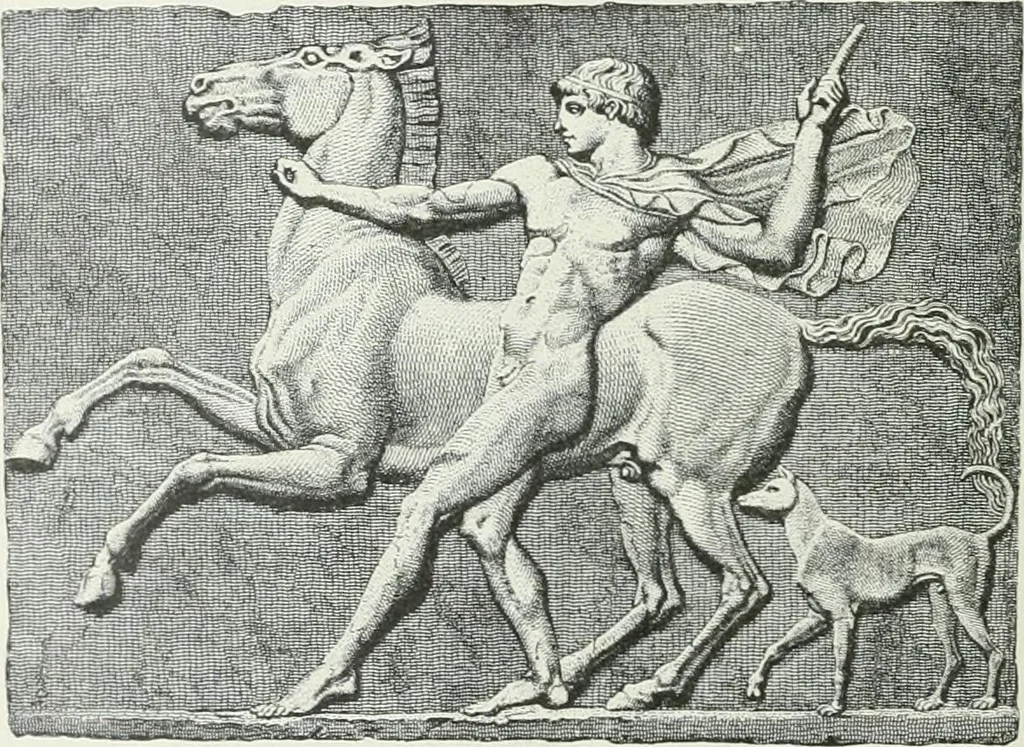 An illustration from Denkmäler des klassischen Altertums, zur Erläuterung des Lebens der Griechen und Römer in Religion, Kunst und Sitte, 1887, leaf 92