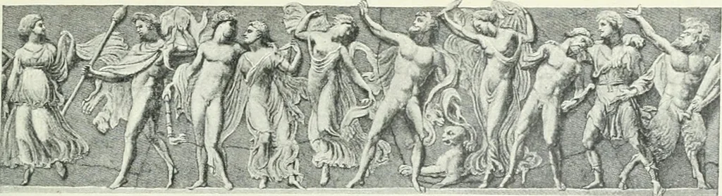 An illustration from Denkmäler des klassischen Altertums, zur Erläuterung des Lebens der Griechen und Römer in Religion, Kunst und Sitte, 1887, leaf 93