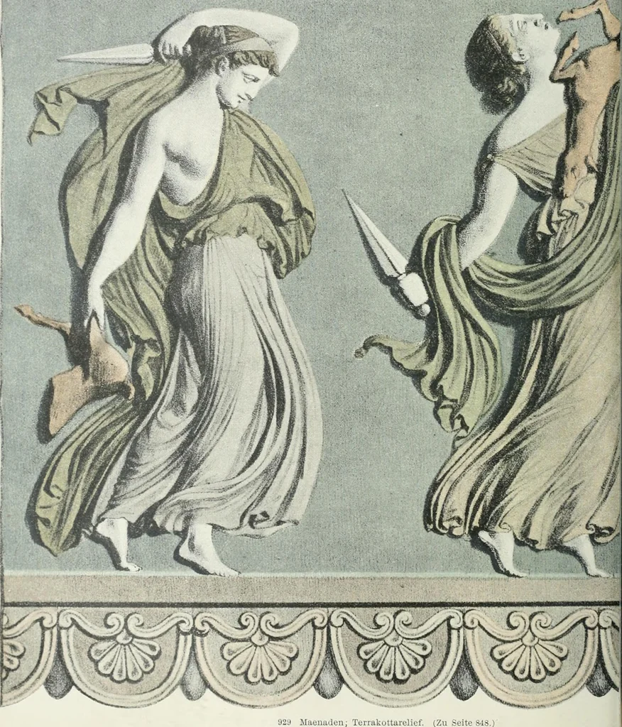 An illustration from Denkmäler des klassischen Altertums, zur Erläuterung des Lebens der Griechen und Römer in Religion, Kunst und Sitte, 1887, leaf 98