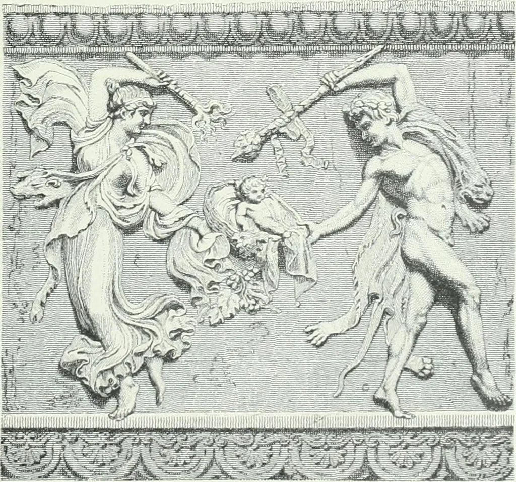 An illustration from Denkmäler des klassischen Altertums, zur Erläuterung des Lebens der Griechen und Römer in Religion, Kunst und Sitte, 1887, leaf 99
