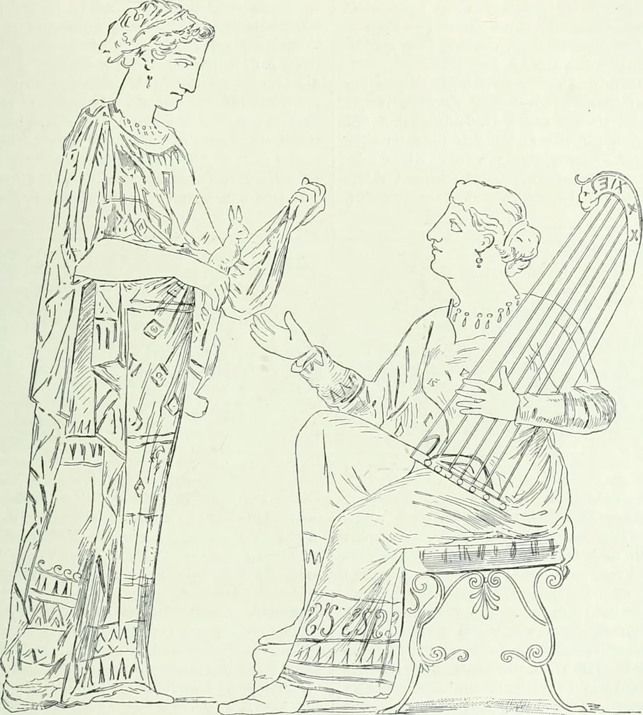 An illustration from Denkmäler des klassischen Altertums, zur Erläuterung des Lebens der Griechen und Römer in Religion, Kunst und Sitte, 1887, leaf 144