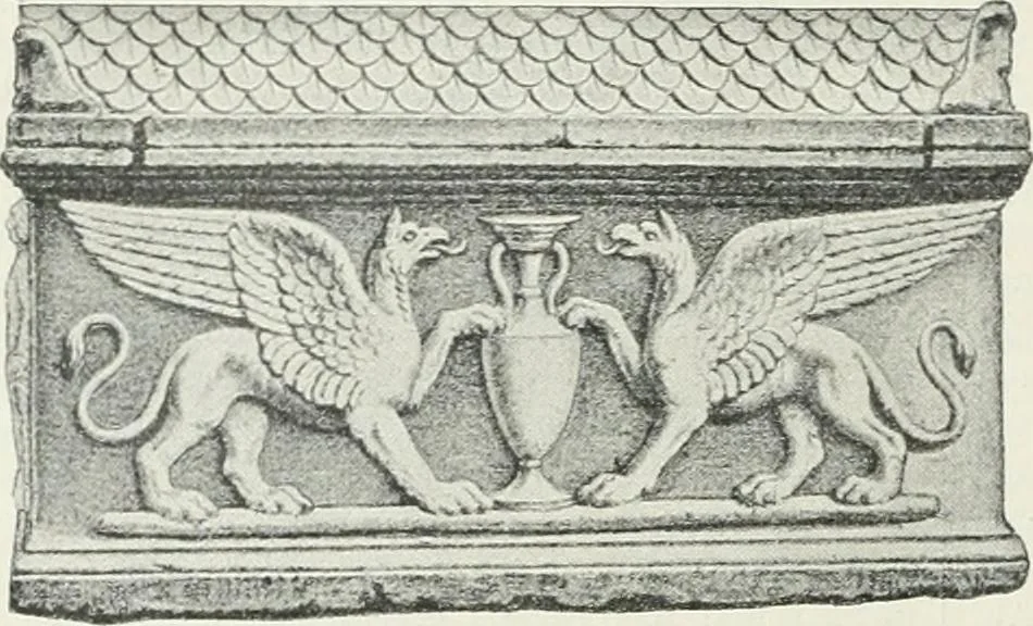 An illustration from Denkmäler des klassischen Altertums, zur Erläuterung des Lebens der Griechen und Römer in Religion, Kunst und Sitte, 1887, leaf 151