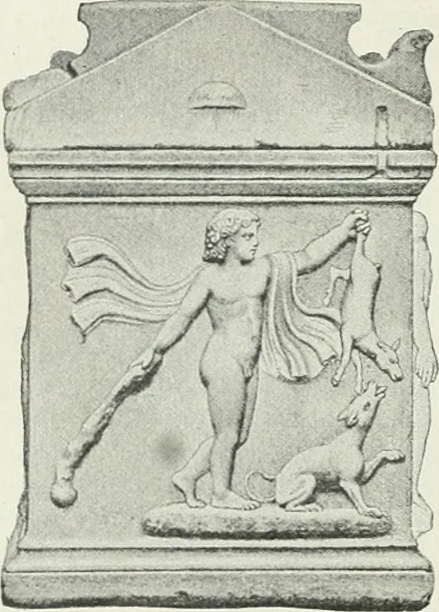 An illustration from Denkmäler des klassischen Altertums, zur Erläuterung des Lebens der Griechen und Römer in Religion, Kunst und Sitte, 1887, leaf 151