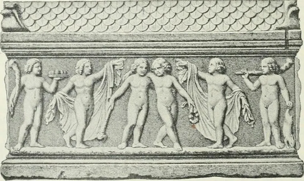 An illustration from Denkmäler des klassischen Altertums, zur Erläuterung des Lebens der Griechen und Römer in Religion, Kunst und Sitte, 1887, leaf 151