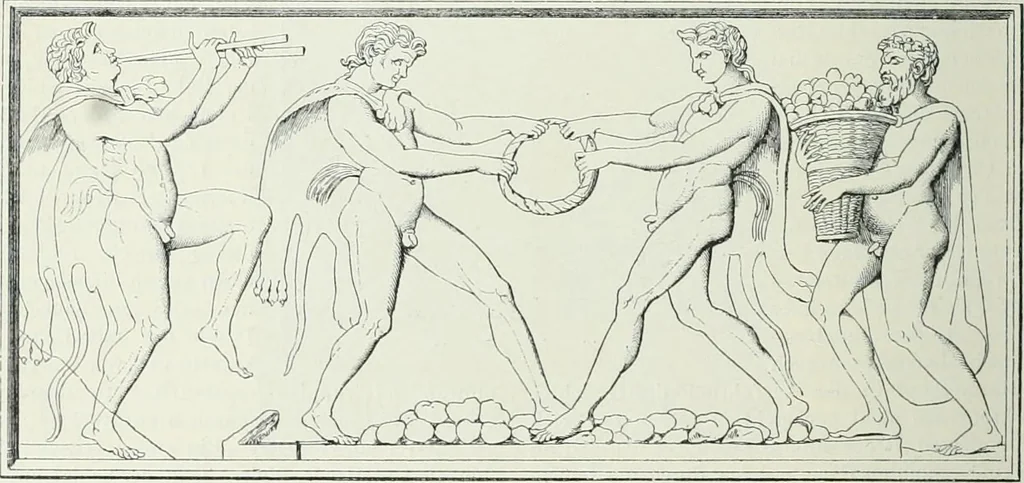An illustration from Denkmäler des klassischen Altertums, zur Erläuterung des Lebens der Griechen und Römer in Religion, Kunst und Sitte, 1887, leaf 167