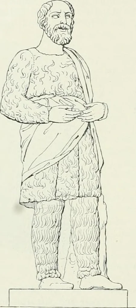An illustration from Denkmäler des klassischen Altertums, zur Erläuterung des Lebens der Griechen und Römer in Religion, Kunst und Sitte, 1887, leaf 173