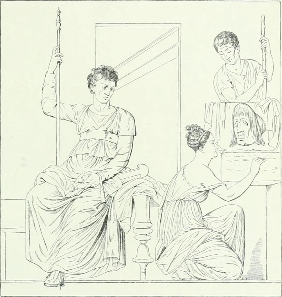 An illustration from Denkmäler des klassischen Altertums, zur Erläuterung des Lebens der Griechen und Römer in Religion, Kunst und Sitte, 1887, leaf 178