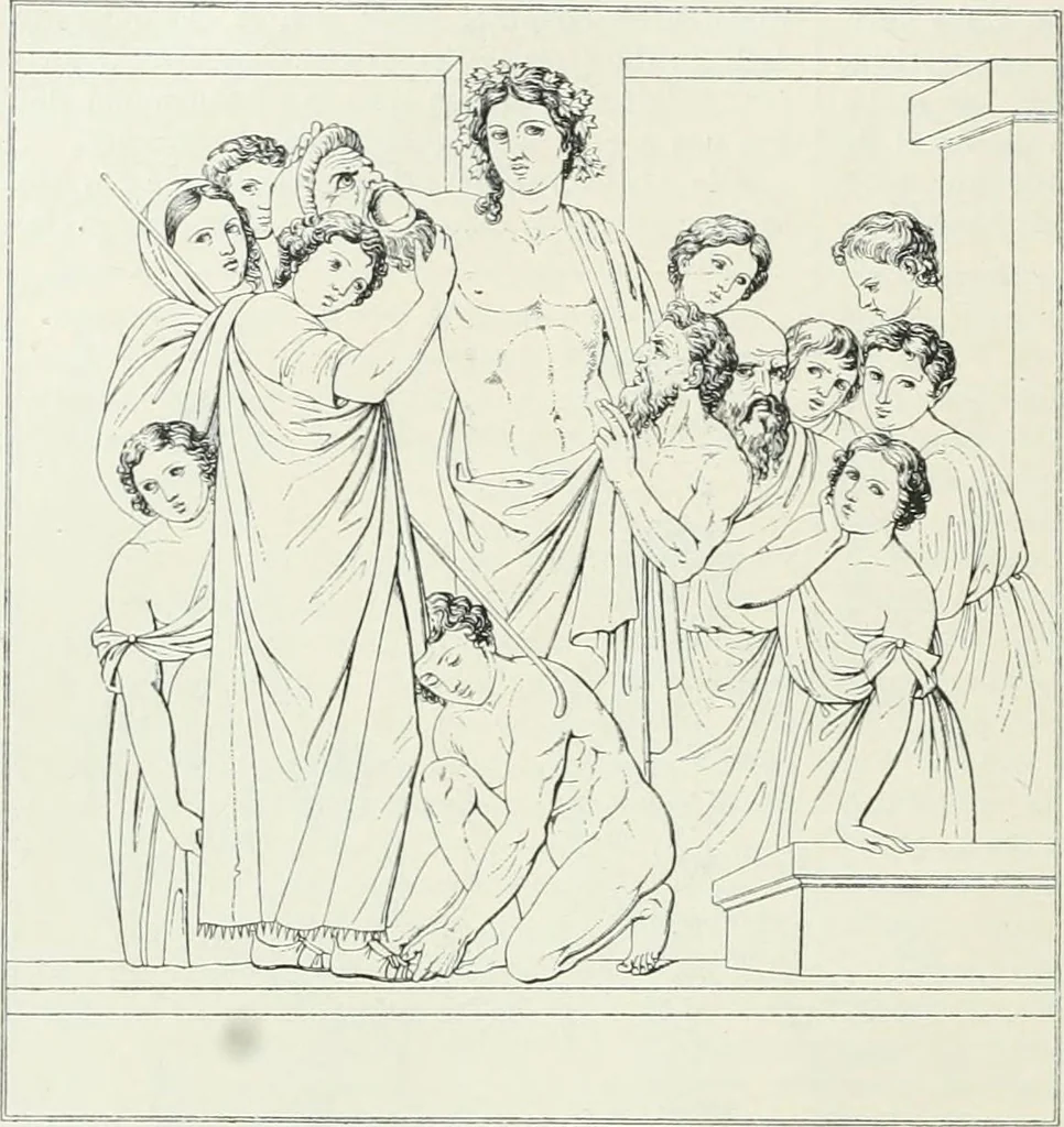 An illustration from Denkmäler des klassischen Altertums, zur Erläuterung des Lebens der Griechen und Römer in Religion, Kunst und Sitte, 1887, leaf 179