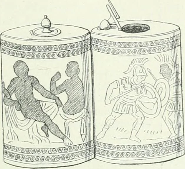 An illustration from Denkmäler des klassischen Altertums, zur Erläuterung des Lebens der Griechen und Römer in Religion, Kunst und Sitte, 1887, leaf 190