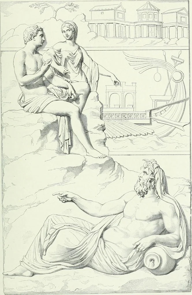 An illustration from Denkmäler des klassischen Altertums, zur Erläuterung des Lebens der Griechen und Römer in Religion, Kunst und Sitte, 1887, leaf 244