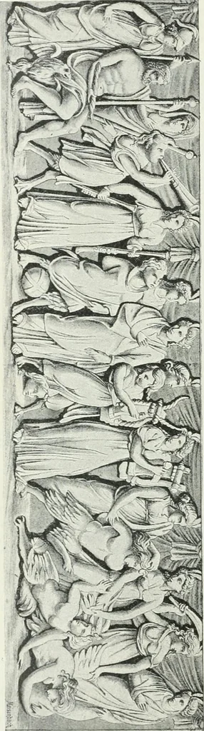 An illustration from Denkmäler des klassischen Altertums, zur Erläuterung des Lebens der Griechen und Römer in Religion, Kunst und Sitte, 1887, leaf 259