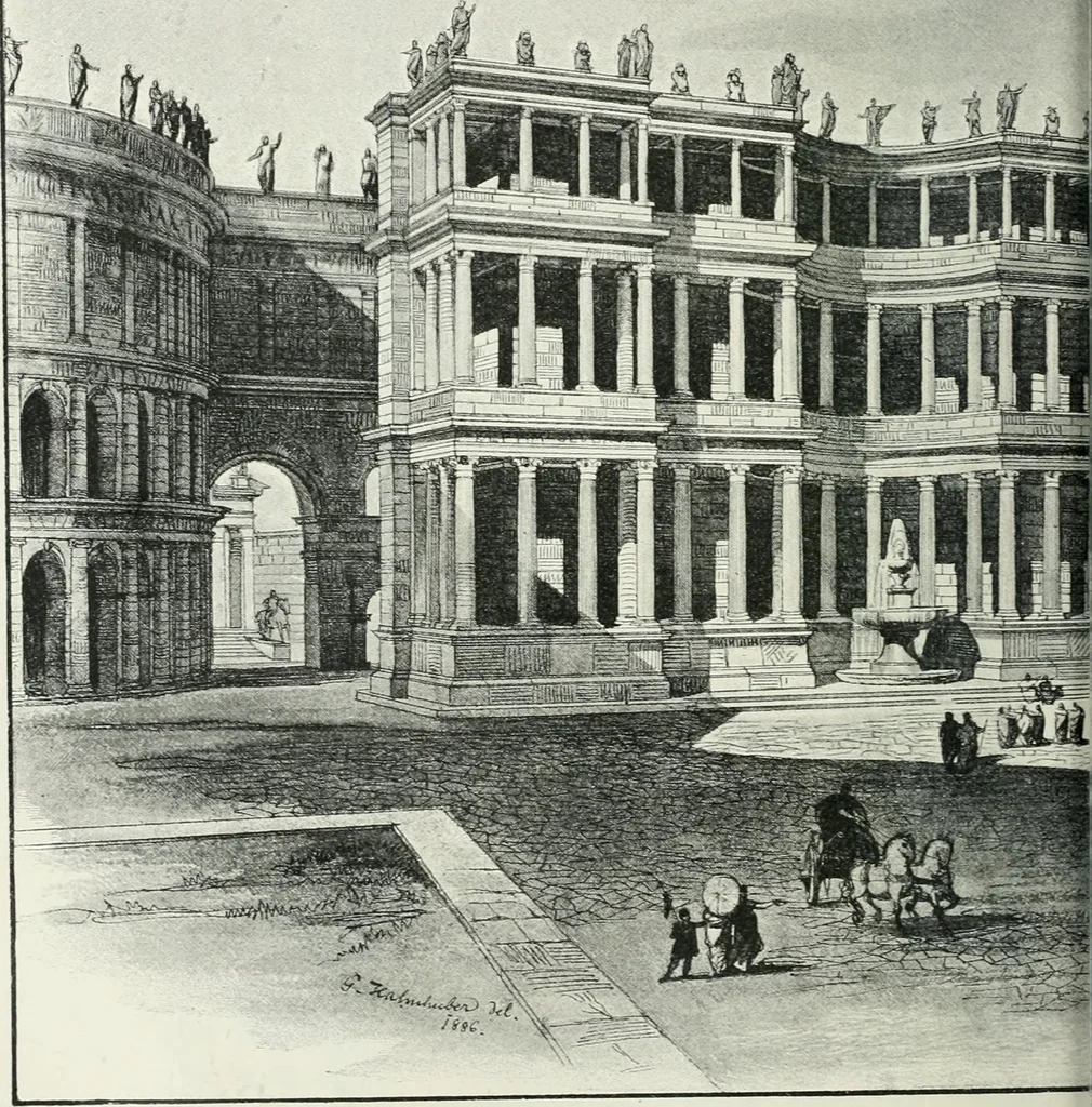 An illustration from Denkmäler des klassischen Altertums, zur Erläuterung des Lebens der Griechen und Römer in Religion, Kunst und Sitte, 1887, leaf 263