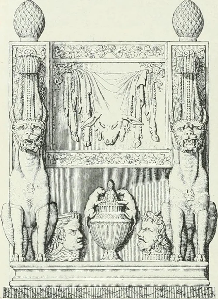 An illustration from Denkmäler des klassischen Altertums, zur Erläuterung des Lebens der Griechen und Römer in Religion, Kunst und Sitte, 1887, leaf 271