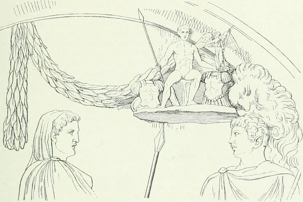 An illustration from Denkmäler des klassischen Altertums, zur Erläuterung des Lebens der Griechen und Römer in Religion, Kunst und Sitte, 1887, leaf 288