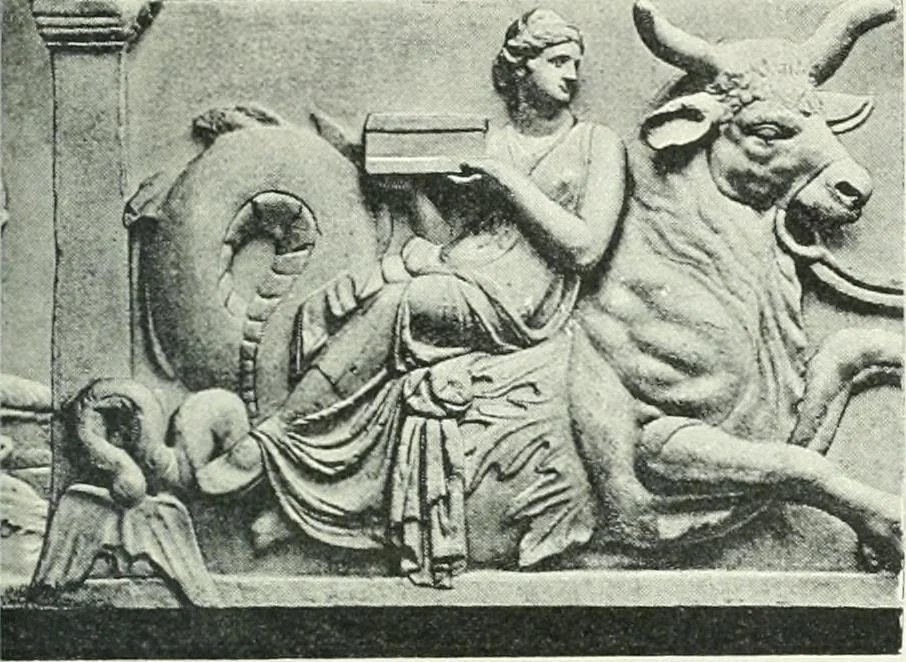 An illustration from Denkmäler des klassischen Altertums, zur Erläuterung des Lebens der Griechen und Römer in Religion, Kunst und Sitte, 1887, leaf 292