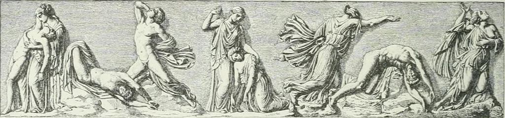 An illustration from Denkmäler des klassischen Altertums, zur Erläuterung des Lebens der Griechen und Römer in Religion, Kunst und Sitte, 1887, leaf 309