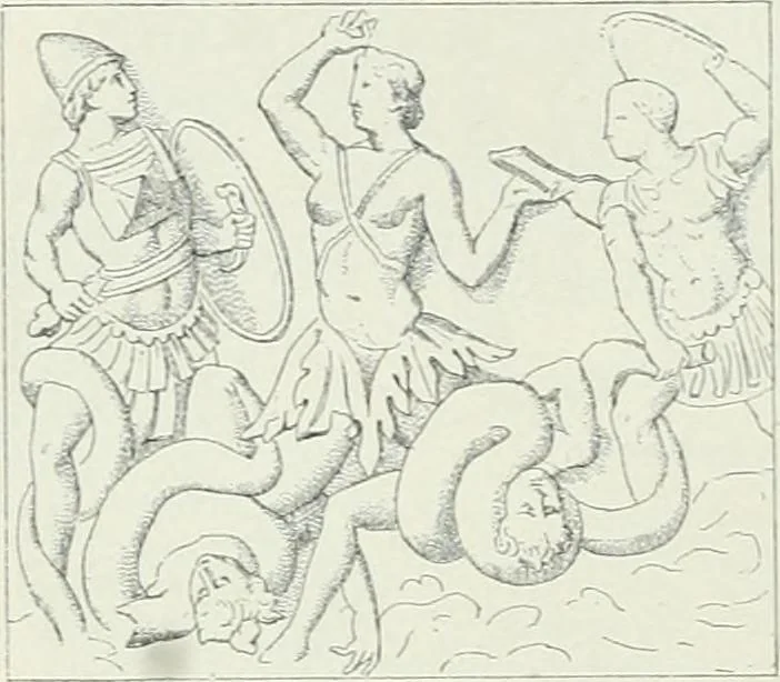 An illustration from Denkmäler des klassischen Altertums, zur Erläuterung des Lebens der Griechen und Römer in Religion, Kunst und Sitte, 1887, leaf 311