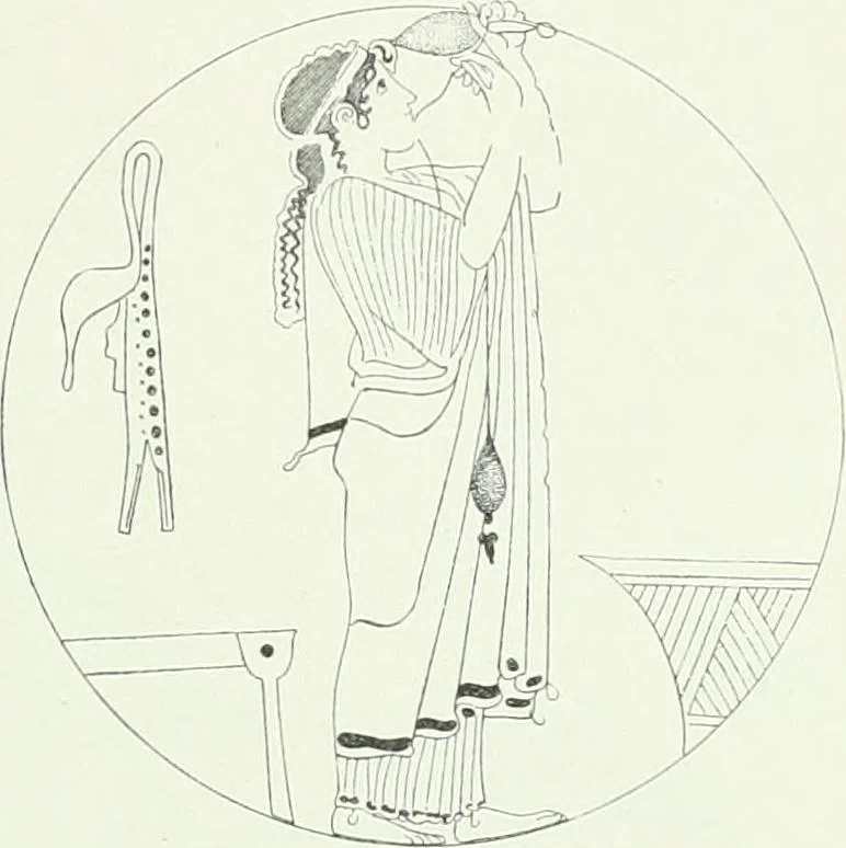 An illustration from Denkmäler des klassischen Altertums, zur Erläuterung des Lebens der Griechen und Römer in Religion, Kunst und Sitte, 1887, leaf 322