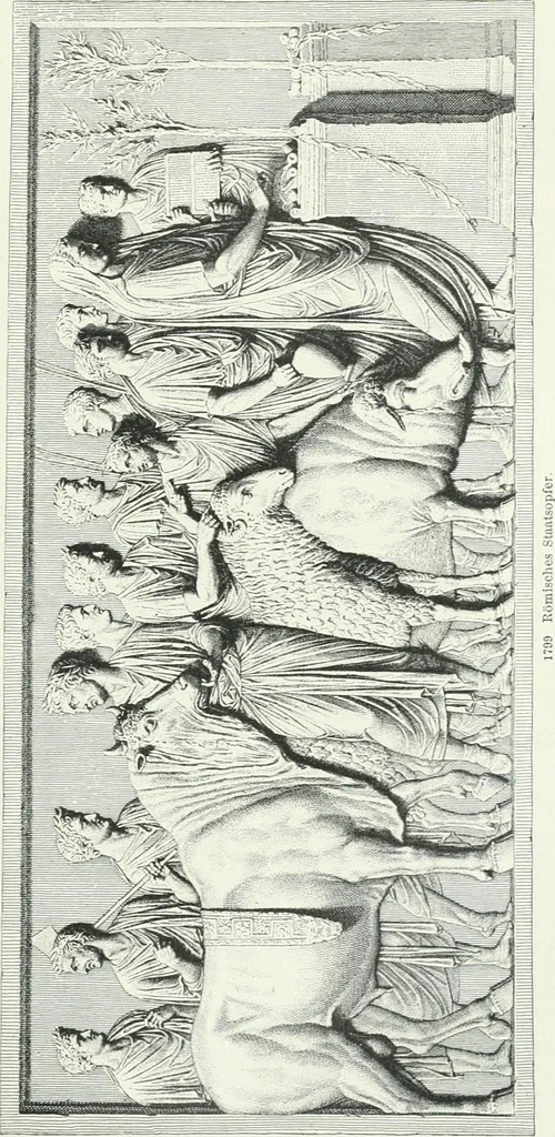 An illustration from Denkmäler des klassischen Altertums, zur Erläuterung des Lebens der Griechen und Römer in Religion, Kunst und Sitte, 1887, leaf 342