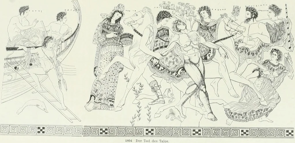 An illustration from Denkmäler des klassischen Altertums, zur Erläuterung des Lebens der Griechen und Römer in Religion, Kunst und Sitte, 1887, leaf 351