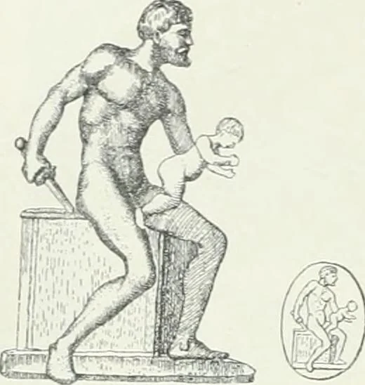 An illustration from Denkmäler des klassischen Altertums, zur Erläuterung des Lebens der Griechen und Römer in Religion, Kunst und Sitte, 1887, leaf 353