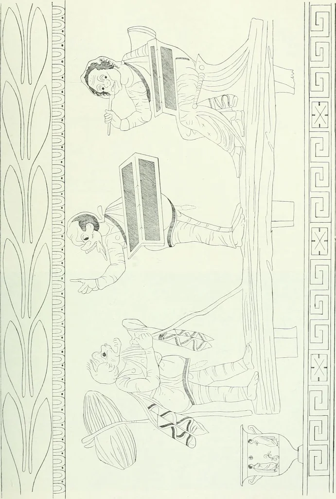 An illustration from Denkmäler des klassischen Altertums, zur Erläuterung des Lebens der Griechen und Römer in Religion, Kunst und Sitte, 1887, leaf 396