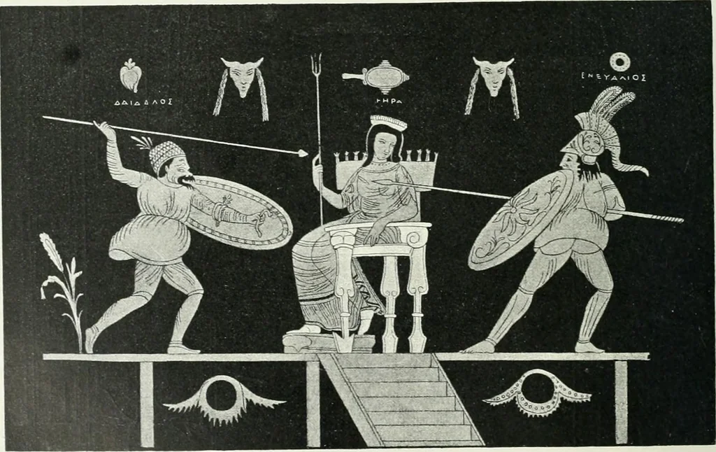 An illustration from Denkmäler des klassischen Altertums, zur Erläuterung des Lebens der Griechen und Römer in Religion, Kunst und Sitte, 1887, leaf 397