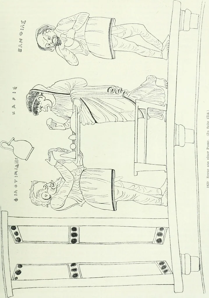 An illustration from Denkmäler des klassischen Altertums, zur Erläuterung des Lebens der Griechen und Römer in Religion, Kunst und Sitte, 1887, leaf 398