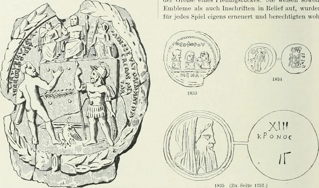 An illustration from Denkmäler des klassischen Altertums, zur Erläuterung des Lebens der Griechen und Römer in Religion, Kunst und Sitte, 1887, leaf 401
