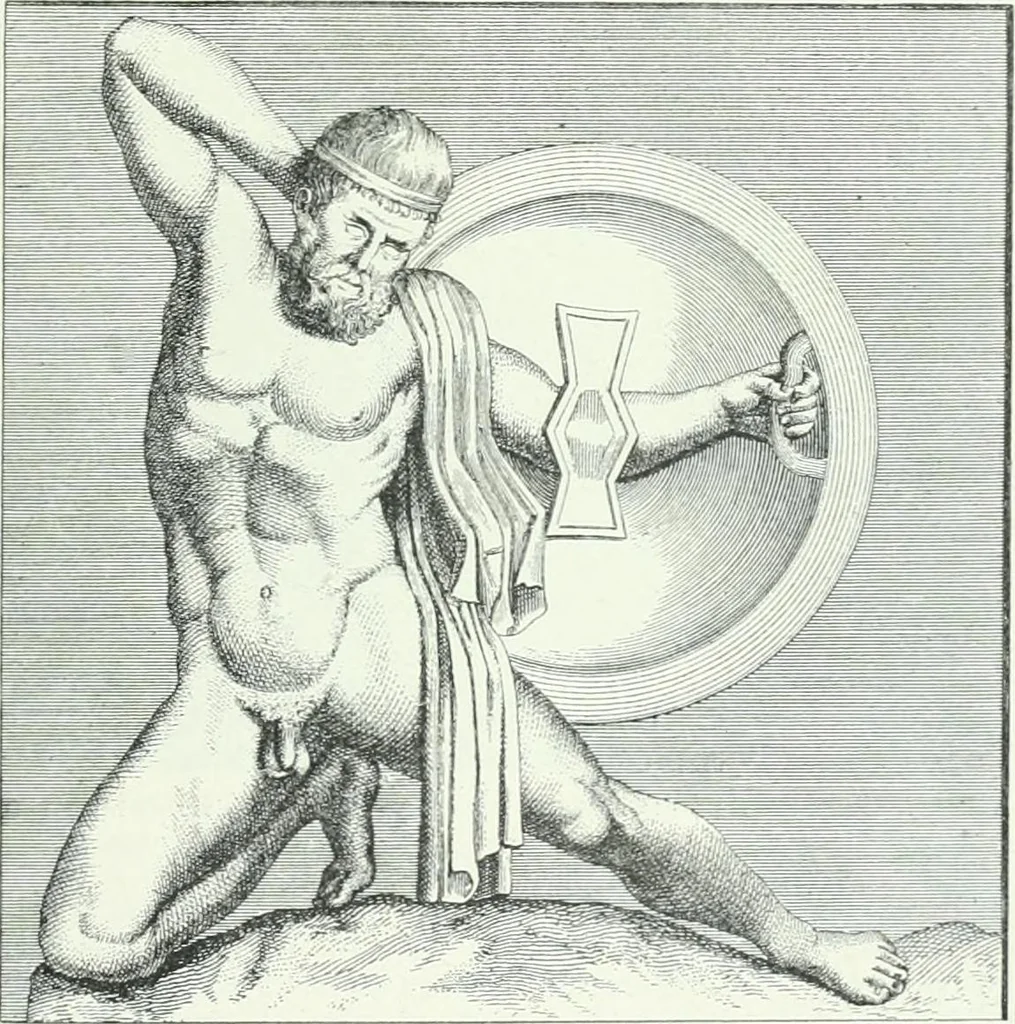 An illustration from Denkmäler des klassischen Altertums, zur Erläuterung des Lebens der Griechen und Römer in Religion, Kunst und Sitte, 1887, leaf 404