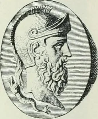 An illustration from Denkmäler des klassischen Altertums, zur Erläuterung des Lebens der Griechen und Römer in Religion, Kunst und Sitte, 1887, leaf 407